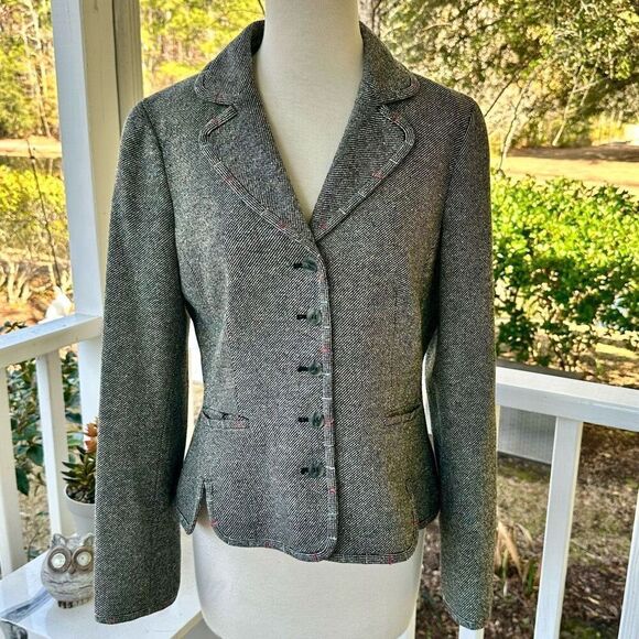 Worth Tweed 5-Button Peplum Blazer - Picture 1 of 3